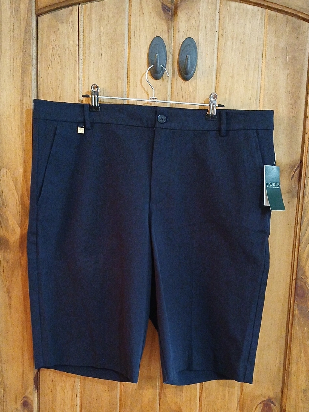 Lauren Ralph Lauren Dark Navy Tailored Bermuda Shorts - 14